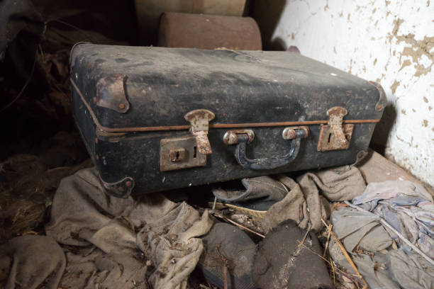 istock Old dirty and dusty bag in Chernobyl zone 1278487731
