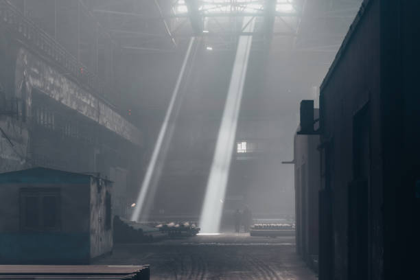 istock Beams in old industrial building or warehouse 1278491169