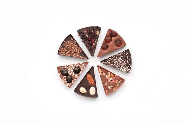 istock Diferent Piece Handmade chocolate with nuts, dried fruits, seeds 1278493832
