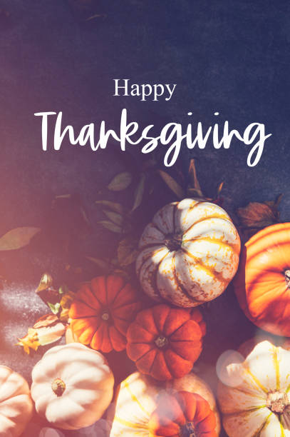 istock Happy Thanksgiving Holiday postcard 1278495075