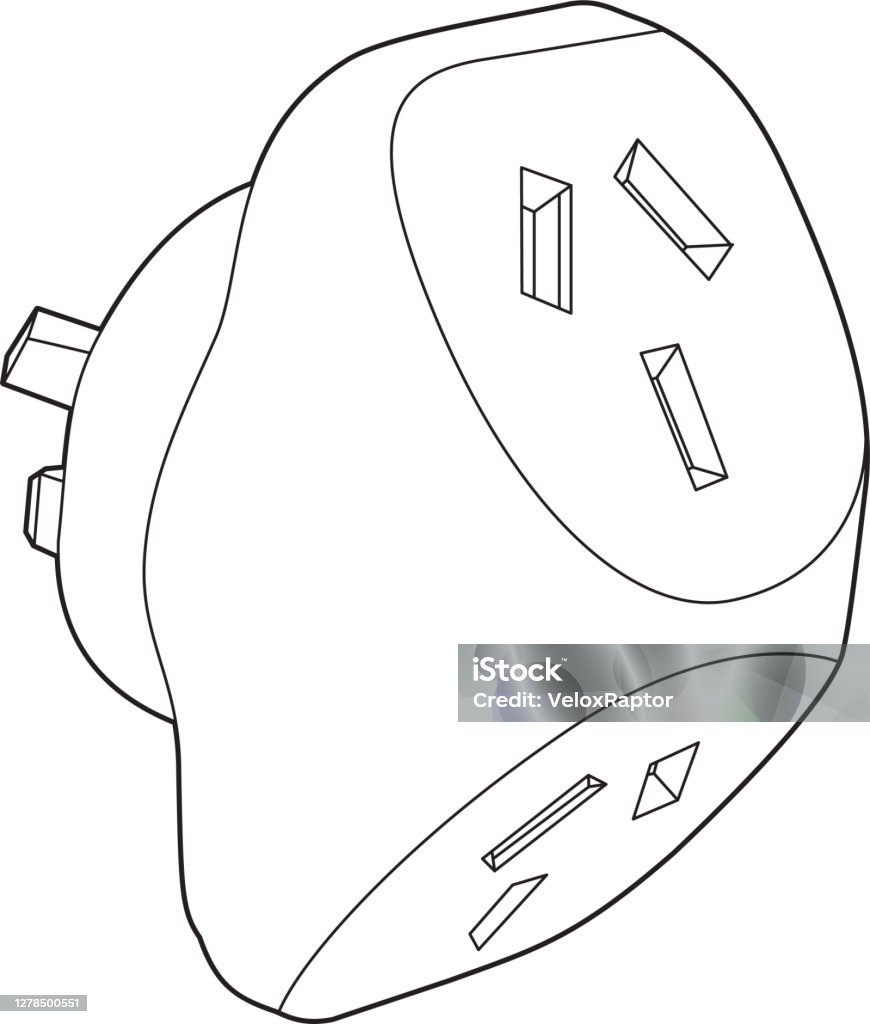 Plug Point Drawing Electrical Plug Vector Stock Illustration - Download Image Now - iStock