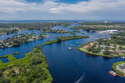 Aerial view of Tarpon Springs, Florida
