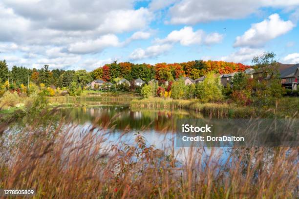 Vellore Village At Autumn In Woodbridge Vaughan Canada Stock Photo - Download Image Now
