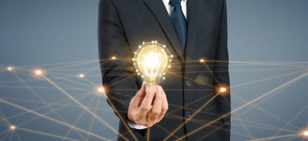 istock Hand of holding light bulb. idea innovation inspiration concept 1278511226
