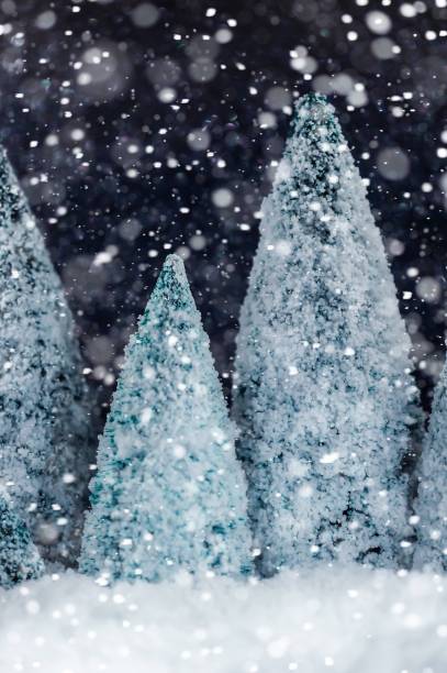 istock Christmas card with snowy scene 1278515179