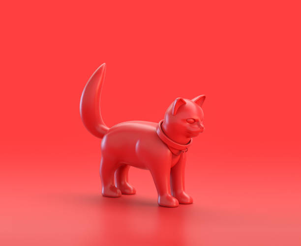 istock monochrome single color red 3d Icon, a group of ... in red background,single color, 3d rendering 1278522194
