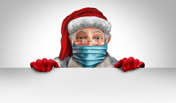 istock Santa Claus Wearing A Mask Banner 1278524189