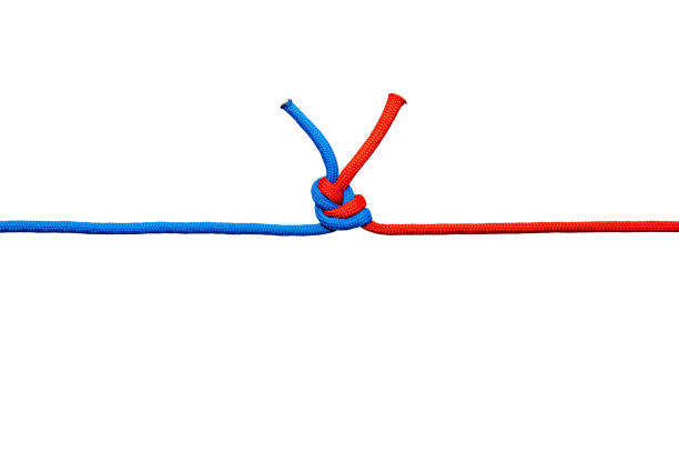 istock Knot on a cord isolated on a white background . 1278526314