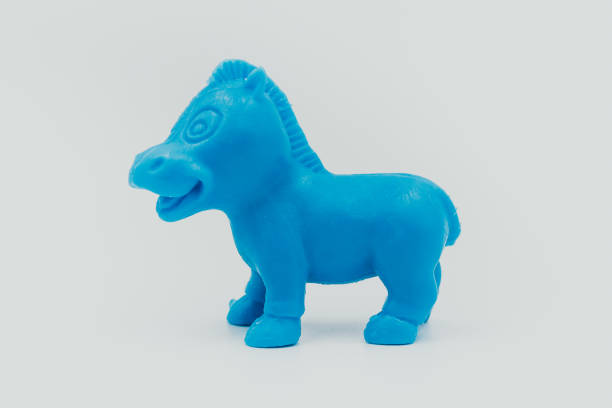 istock Donkey on a white background plastic animal toy 1278528524