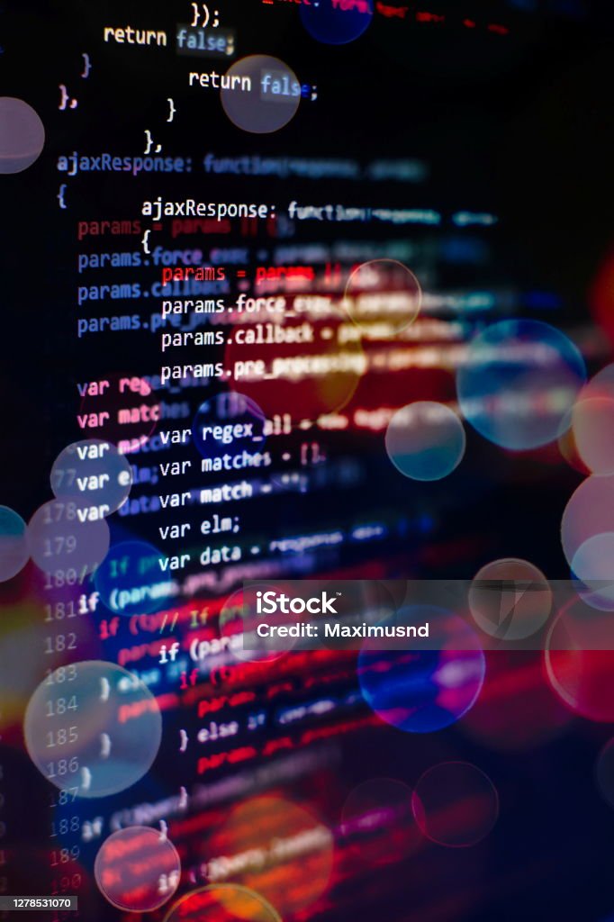 Technology Hacker Simulation Digital Computer Script Software Code ...