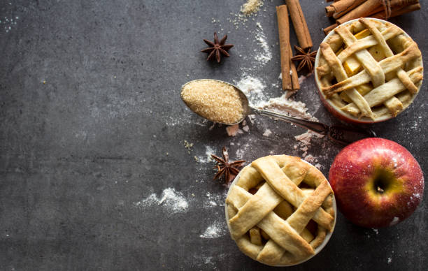 istock Delicious Apple pie or tart with lattice. 1278535216