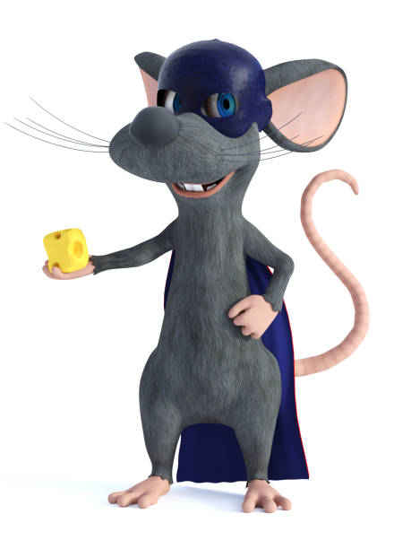 3d Rendering Of A Cartoon Mouse Dressed As A Super Hero Stock Photo -  Download Image Now - iStock