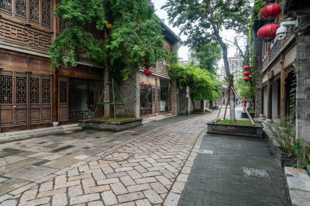 istock Ancient town buildings and streets in Nanjing, China 1278539331