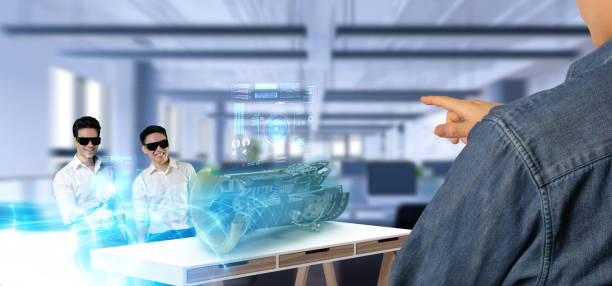 istock new normal Futuristic Technology in smart automation industrial concept using artificial intelligence, machine learning, digital twin, 5g, big data, iot, augmented mixed virtual rality, ar, vr,robot 1278542602