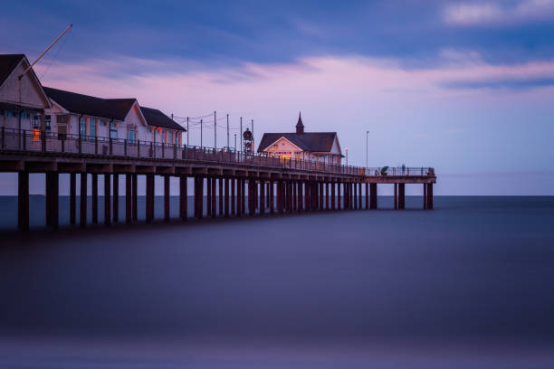 istock Long exposure, Southwold Pier at sunset, England 1278545854