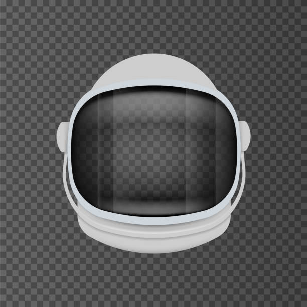Astronaut helmet equipment isolated on transparent background. Vector illustration. Astronaut helmet equipment isolated on transparent background. Vector illustration. Eps 10. astronaut stock illustrations