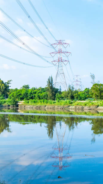 istock High voltage electric pole in the forest, Hong Kong 1278550075