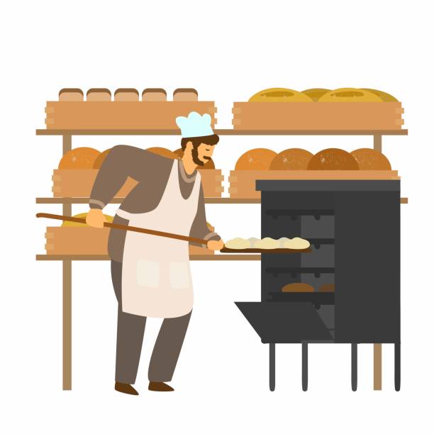 ベイカーのベクターイラスト - baker bakery chef bread点のイラスト素材／クリップアート素材／マンガ素材／アイコン素材