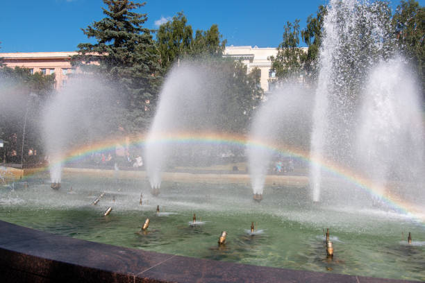istock fountain in the city Park 1278553508