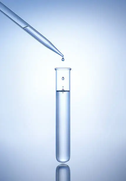 Photo of Test tube with pipette