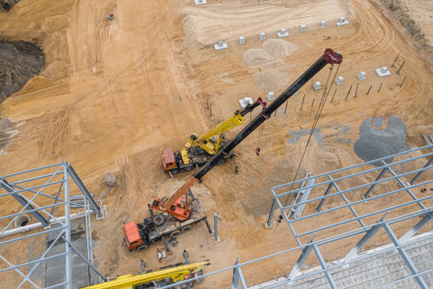 istock construction of an industrial building top view. 1278555526