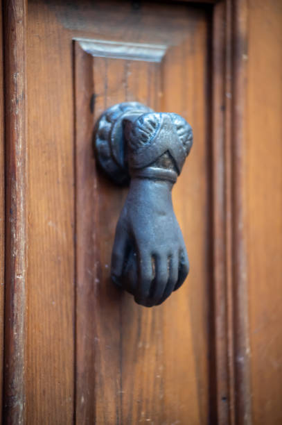 istock knocker in the shape of a knocking hand 1278555650