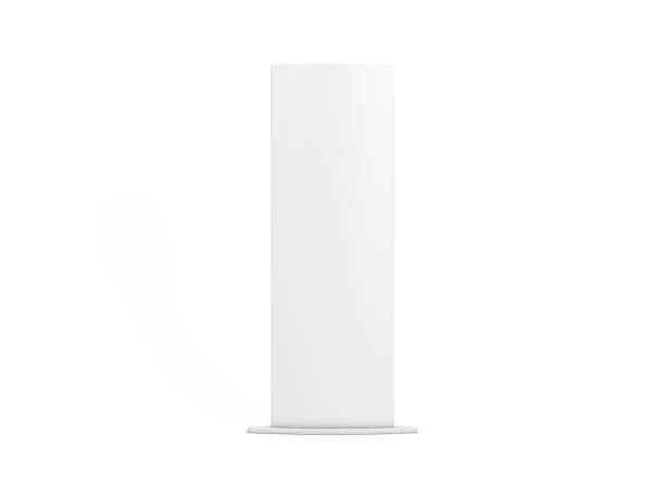 istock Totem poster lightbox mock up, light advertising display stand Mockup isolated on white 1278556458