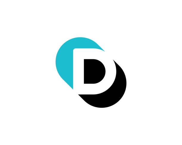 ilustraciones, imágenes clip art, dibujos animados e iconos de stock de icono de la letra d - a d