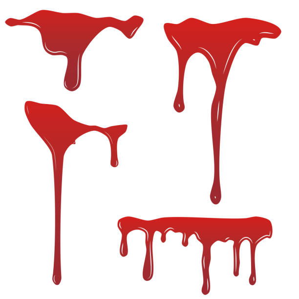 Realistic blood isolated on transparent background. Can be used on medical, healthcare, flyers, banners or web. Vector illustration. EPS 10. Realistic blood isolated on transparent background. Can be used on medical, healthcare, flyers, banners or web. Vector illustration. EPS 10. blood stain stock illustrations