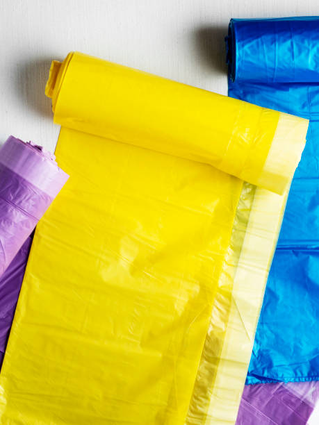 istock Colored garbage bags roll, Rubbish Bags Rolls, 1278561083