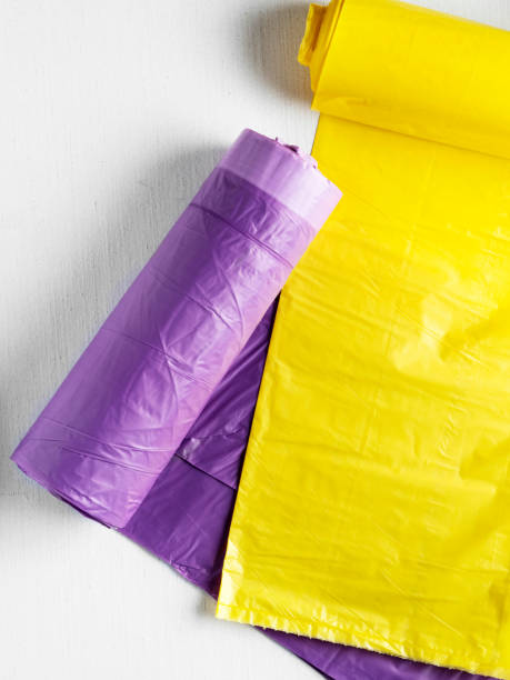 istock Colored garbage bags roll, Rubbish Bags Rolls, 1278561448