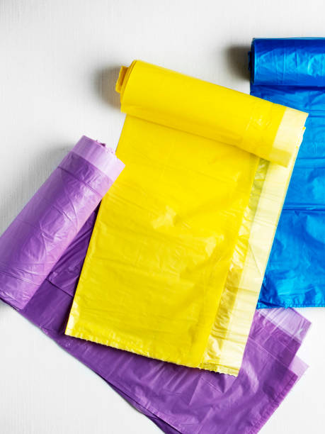 istock Colored garbage bags roll, Rubbish Bags Rolls, 1278561603
