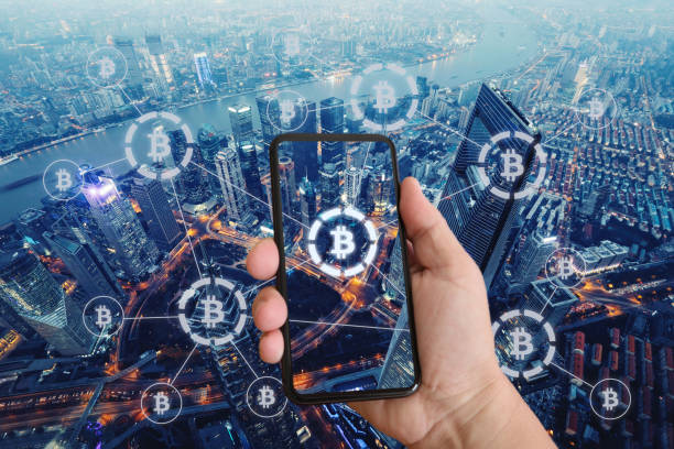 Bitcoin crypto currency blockchain network security technology mobile phone