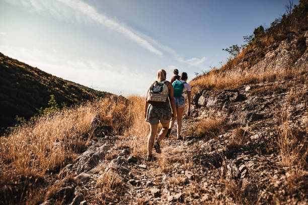 istock Friends walking in nature 1278562992