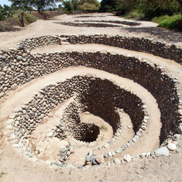 istock Cantalloc Aqueduct in Nazca or Nasca in Peru 1278575444