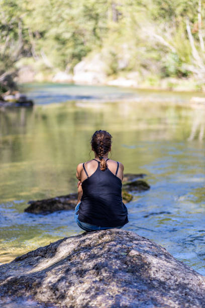 istock Middle aged woman looking a river 1278575732