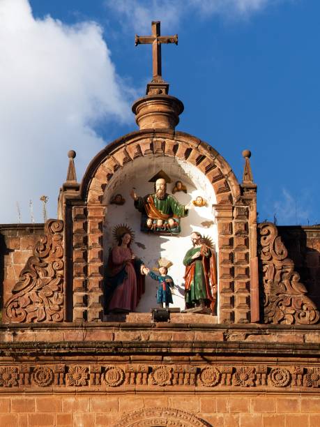 istock Catholic catedral on main square Plaza de Armas in Cusco 1278580874