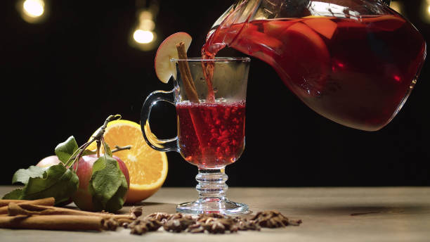 istock Mulled wine pouring into a glass 1278588374