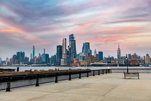 New York City Skyline view from Hoboken in New Jersey