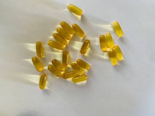 istock Capsules pills vitamins on white background 1278592289