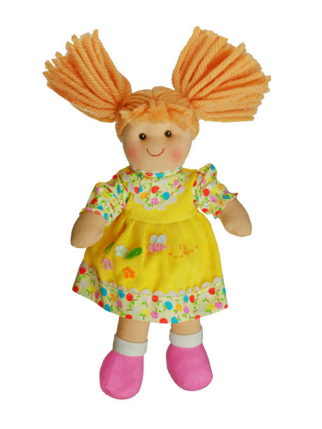 istock standing Cute rag doll hair up isolated on white 1278593861