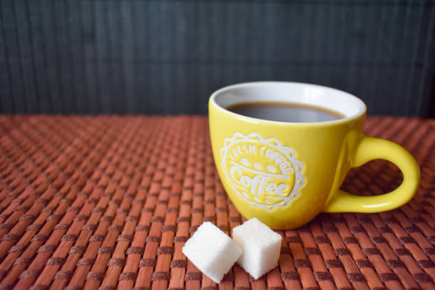 Cup of coffee and sugar