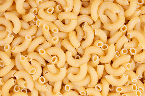 istock Background of a plate of raw macaroni 1278595529