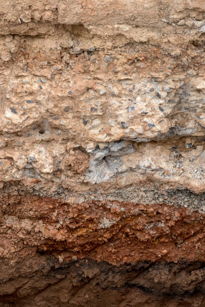 istock Gravel section with concrete under the road. 1278595835