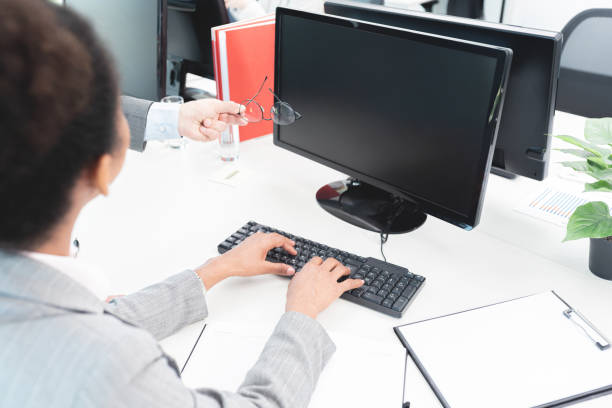istock Business colleagues working at office 1278596877