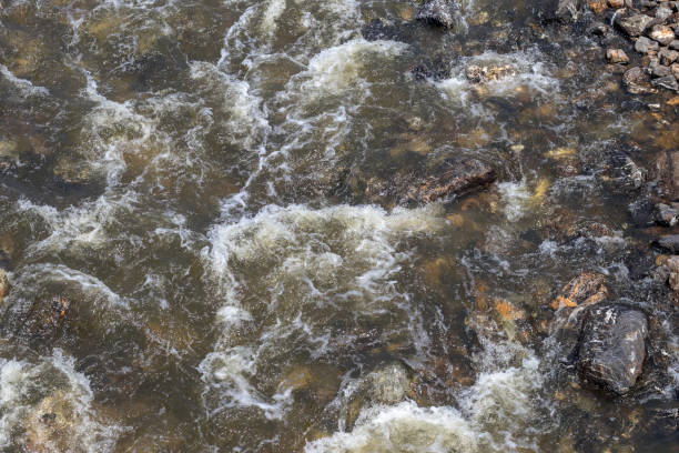 istock Water flows in streams with many granite rocks. 1278597141
