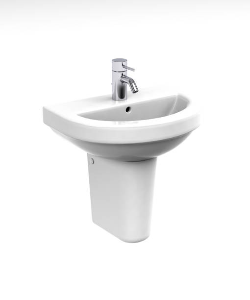 istock White sink with faucet 1278598760