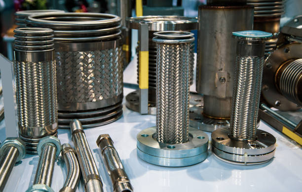 istock Stainless steel flexible hose and expansion joint 1278599145