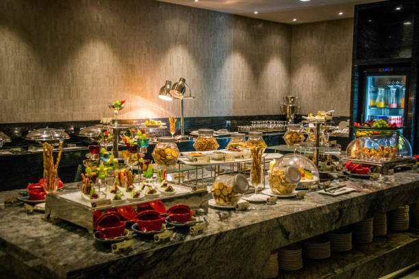 istock a buffet spread full of bite sized delicious canapes on a table 1278600749