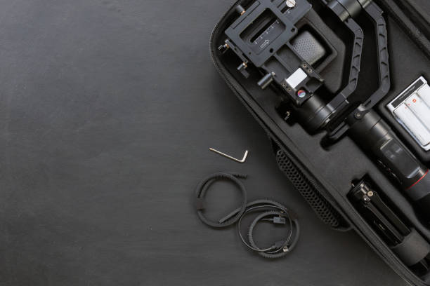 istock top view of work space photographer with digital camera and accessory on black background with copy space. flat lay 1278600803